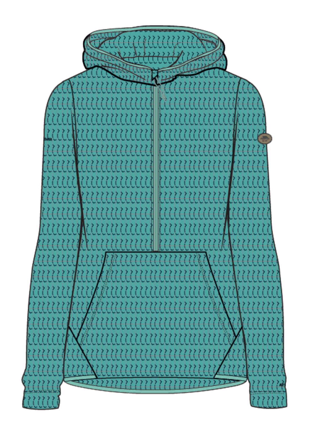 Trespass Metraya - Female Fleece At200 Blue Jade