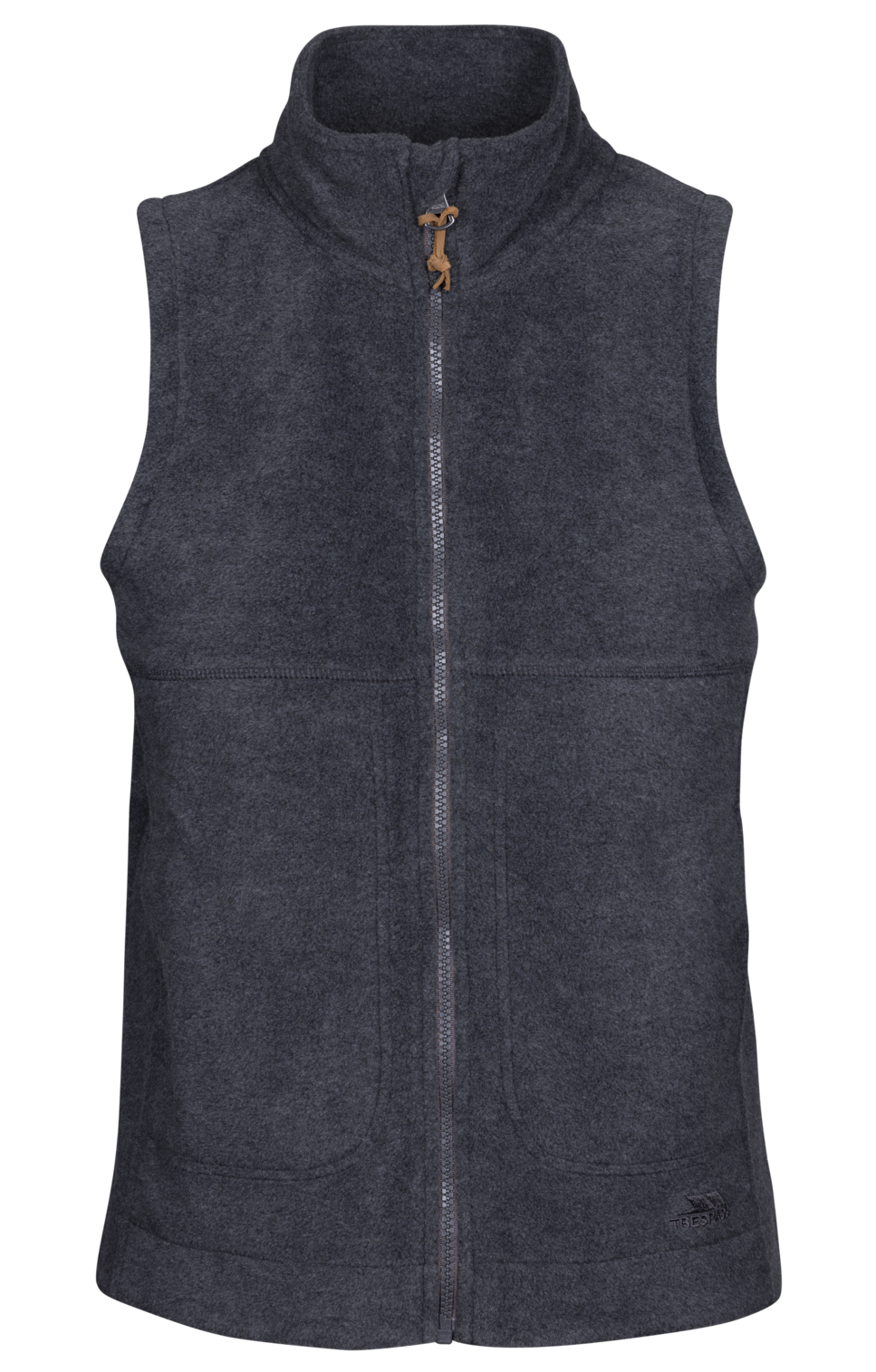 Trespass Gilet Polaire Femme Bavard At200 Gris Foncé Chiné - L