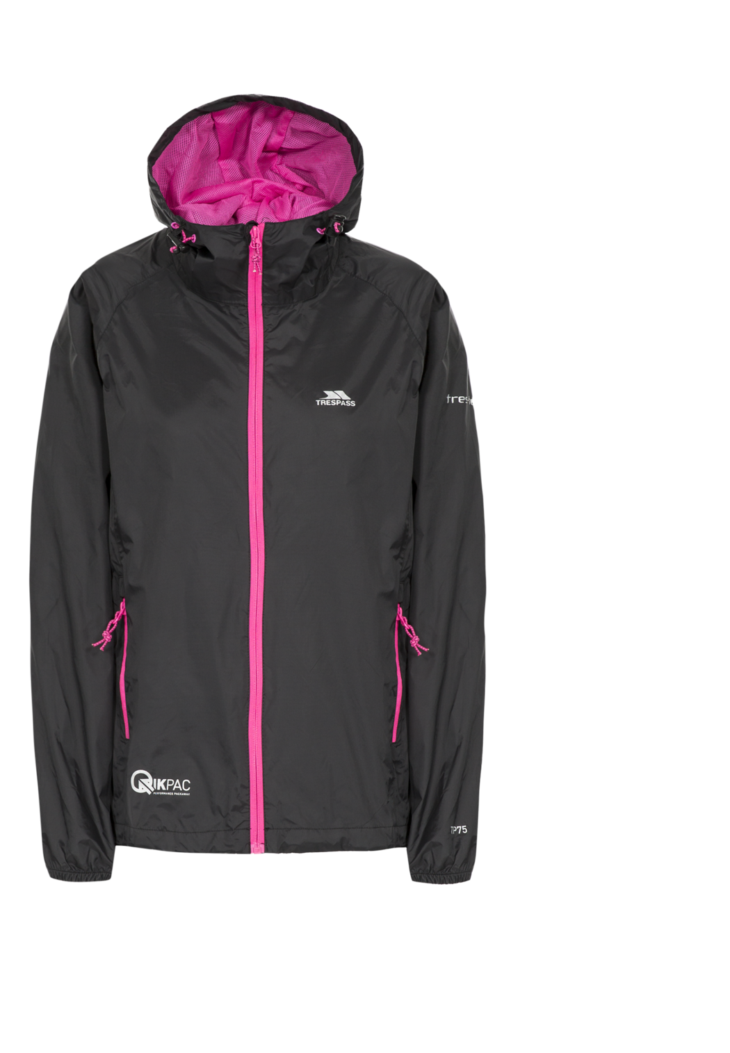 Trespass Qikpac Kvinde Jkt Sort