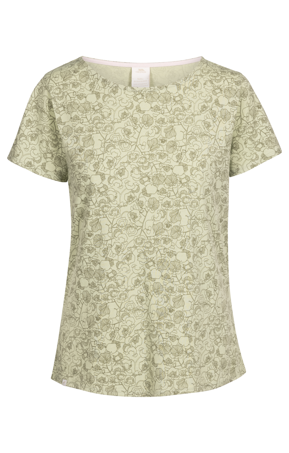 Trespass Simona- Top informal para mujer con estampado de color salvia claro