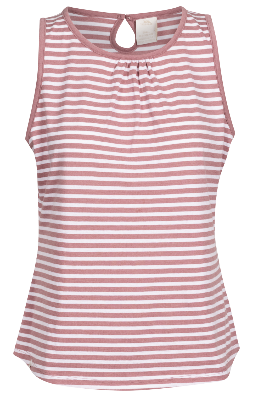 Trespass Kelly - Vest Ócáideach na mBan Barr Solais Mulberry Stripe