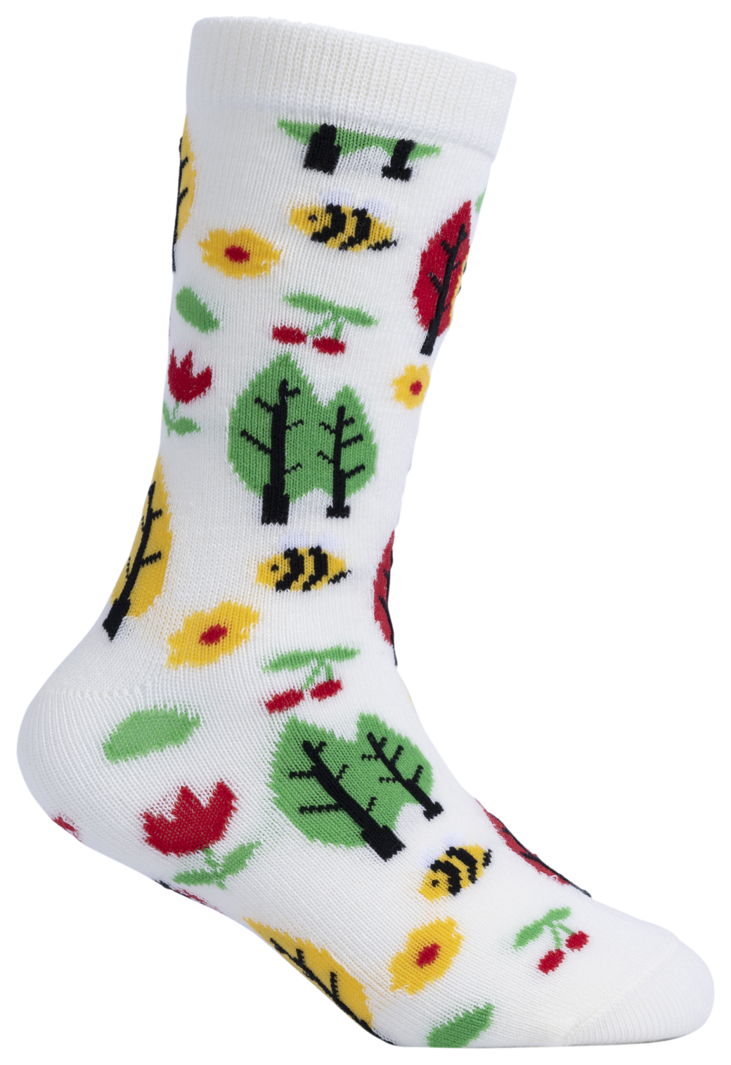 Trespass Garden - Șosetă casual pentru copii (pachet 2 perechi) crem/roz deschis