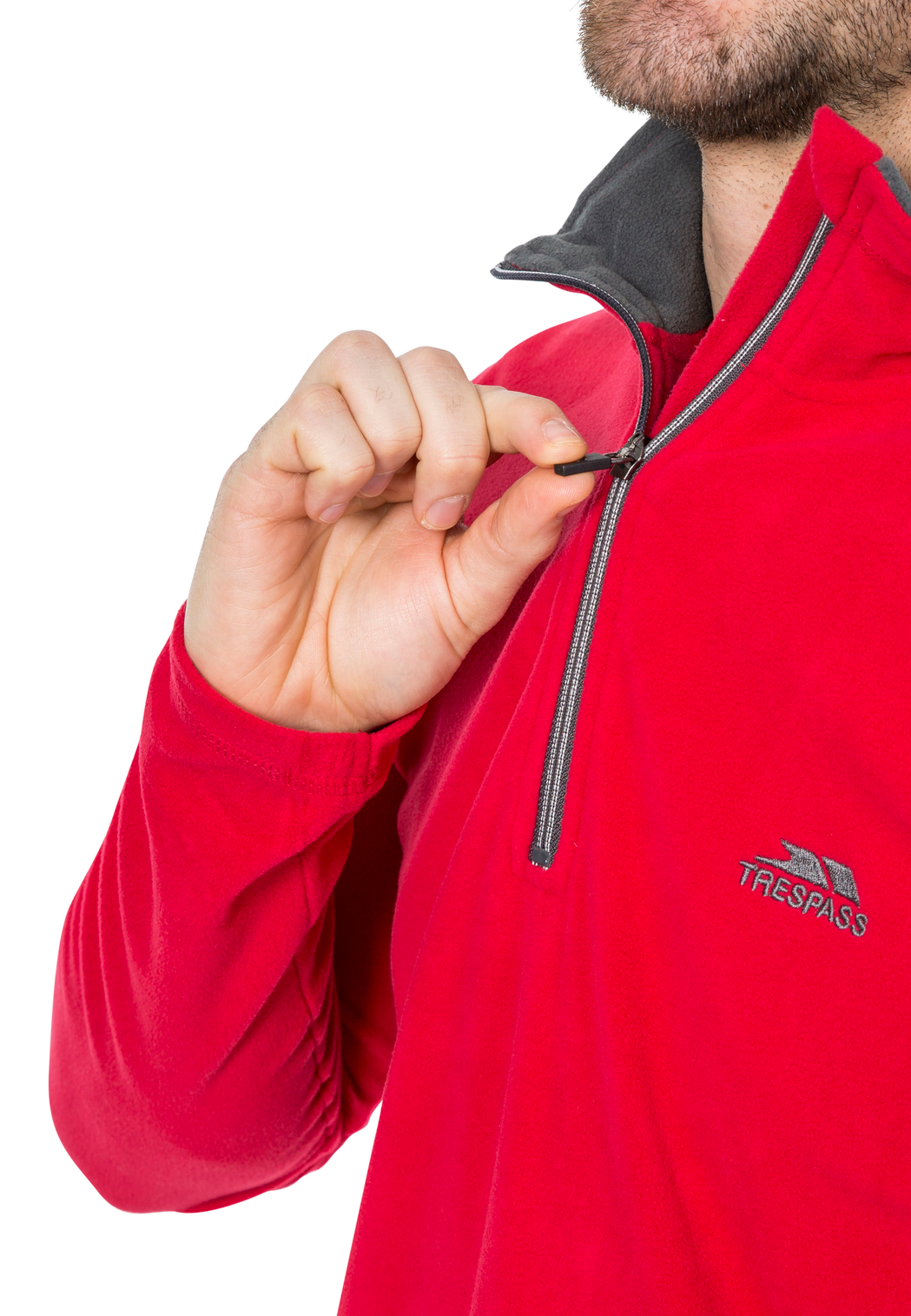 Trespass Blackford - Male Microfleece At100 Red