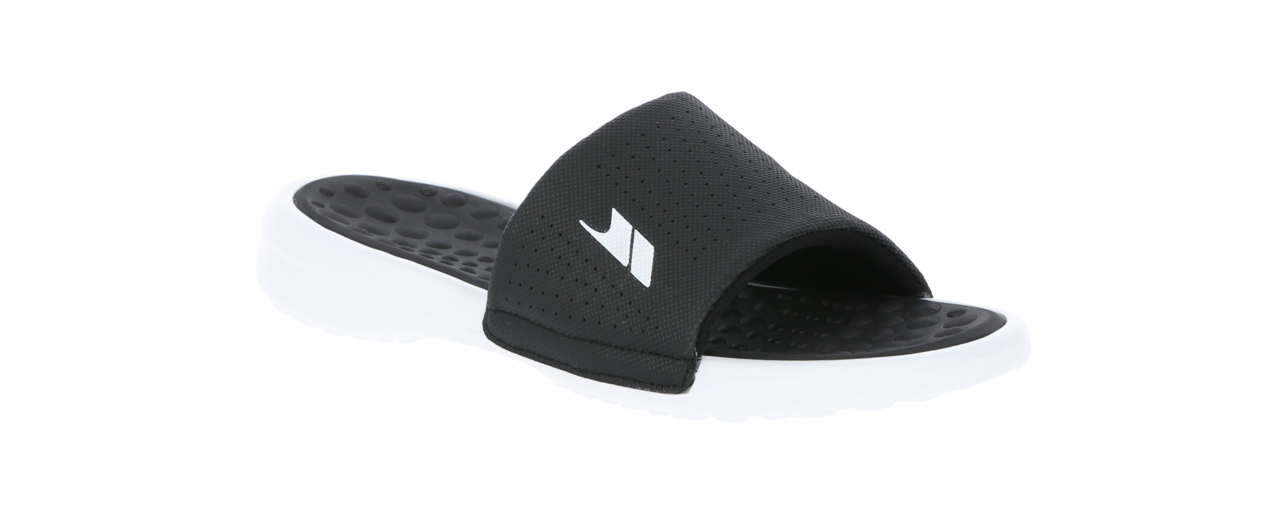 Trespass Slide - Infradito uomo Nero/Bianco