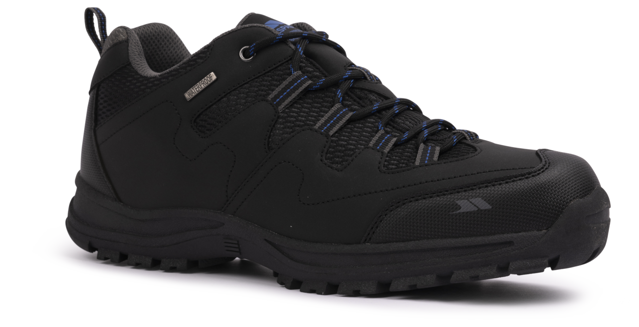 Trespass Finley Low Cut - Męskie buty turystyczne o niskim kroju Czarno-niebieskie