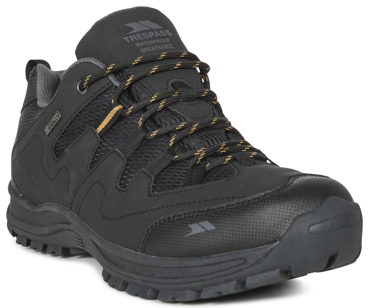 Trespass Finley Low Cut – Herren-Wanderschuh mit niedrigem Schnitt, Schwarz