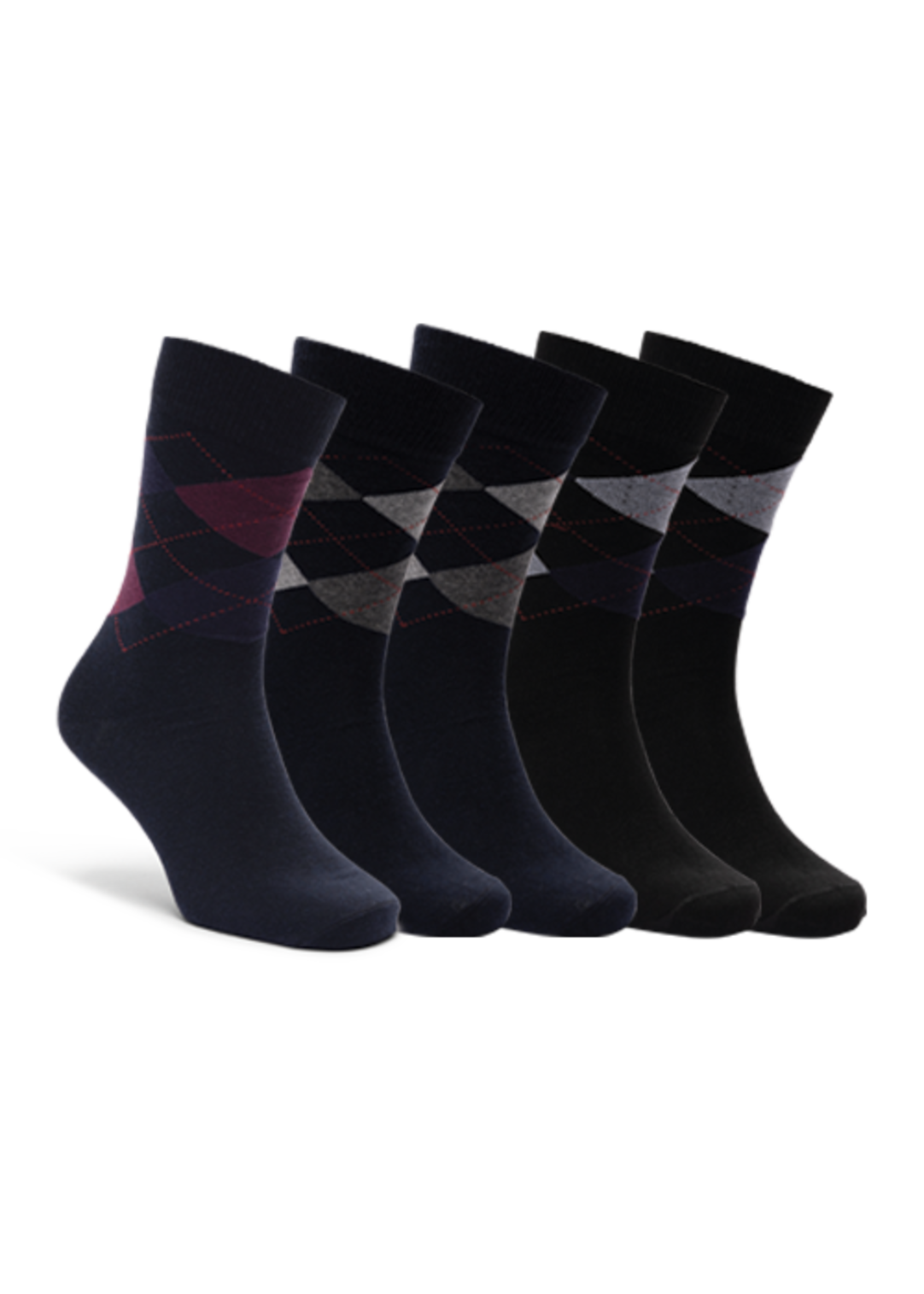 Trespass Paden - Male Socks (5 Pair Pack) Navy / Black