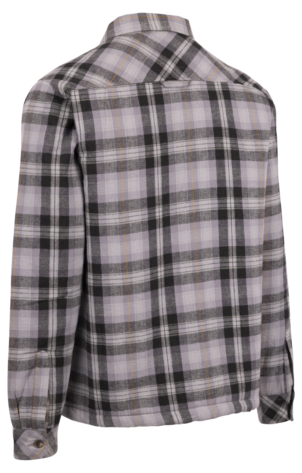 Trespass Danehill - Camisa con forro de sherpa para hombre Storm Grey Check