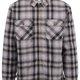 Trespass Danehill – Camisa Masculina Sherpa Forrada Cinza Tempestade Xadrez
