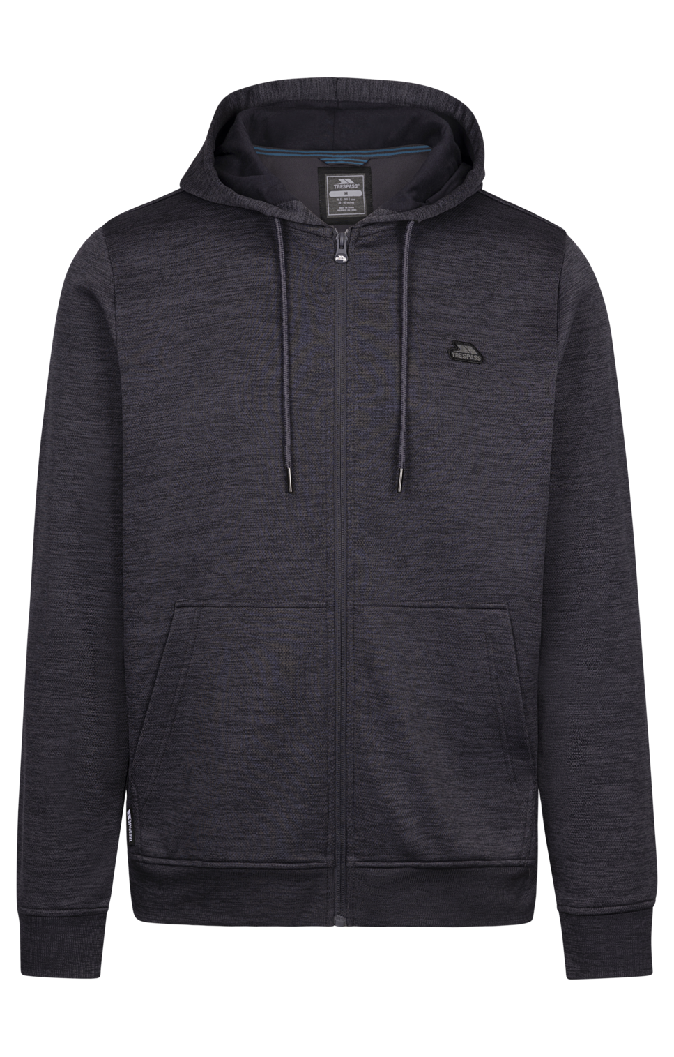 Trespass Fewston - Male Casual Hoodie Dark Flint Marl