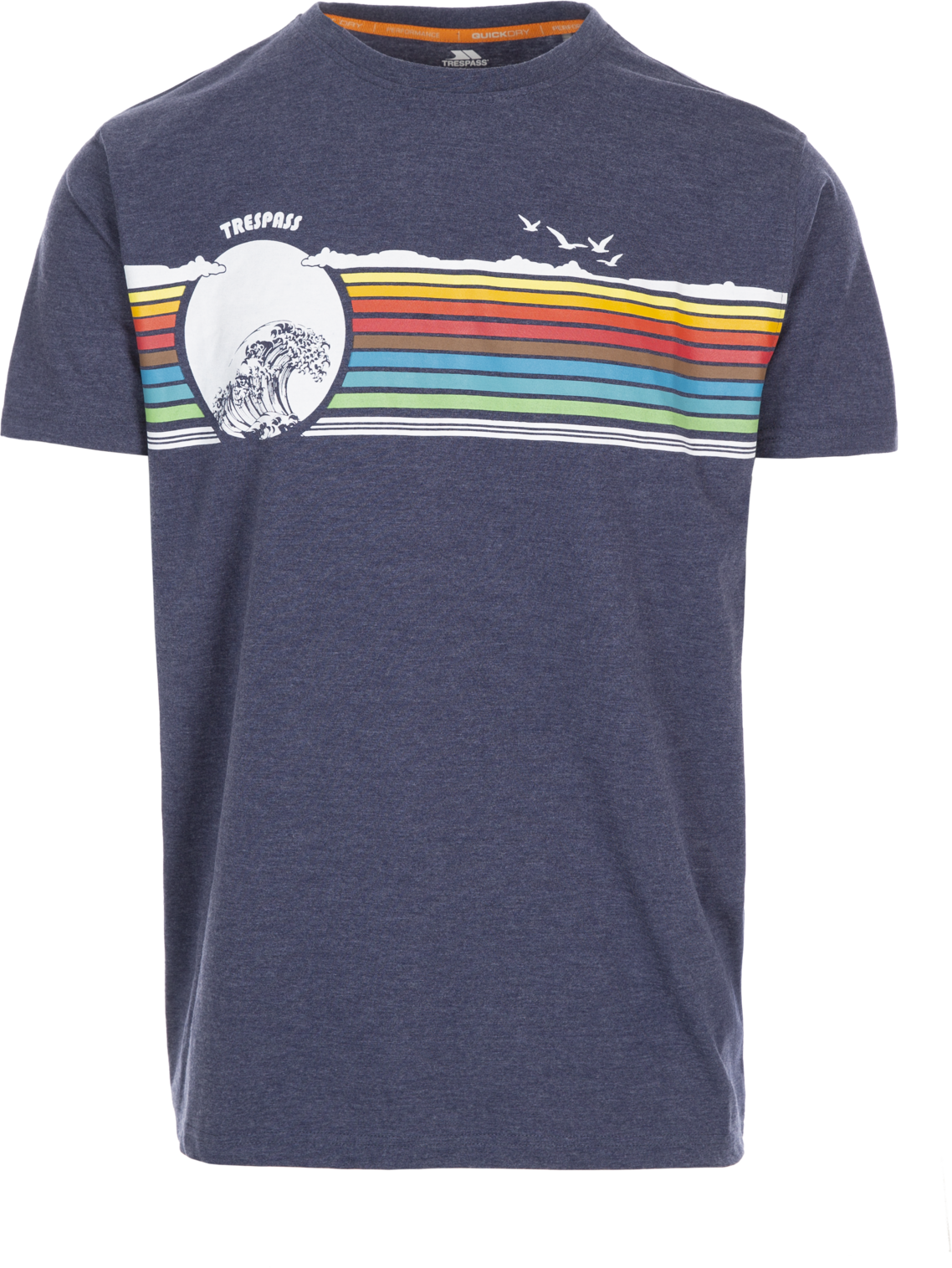 Trespass Lakehouse - T-shirt til mænd Navy Marl
