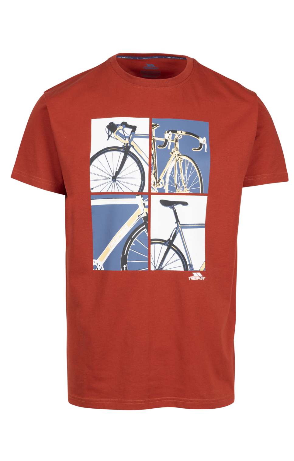 Trespass Chowder- Manlig Casual Printed Tshirt Salsa