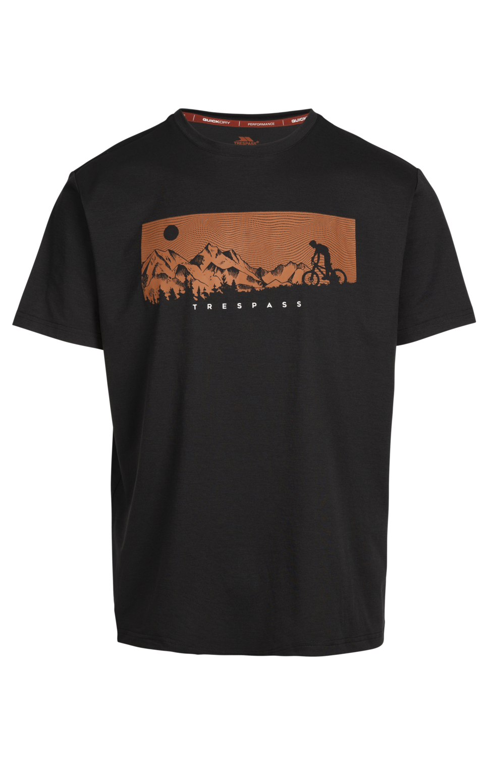 Trespass Nellow - Camiseta Casual Hombre Negra
