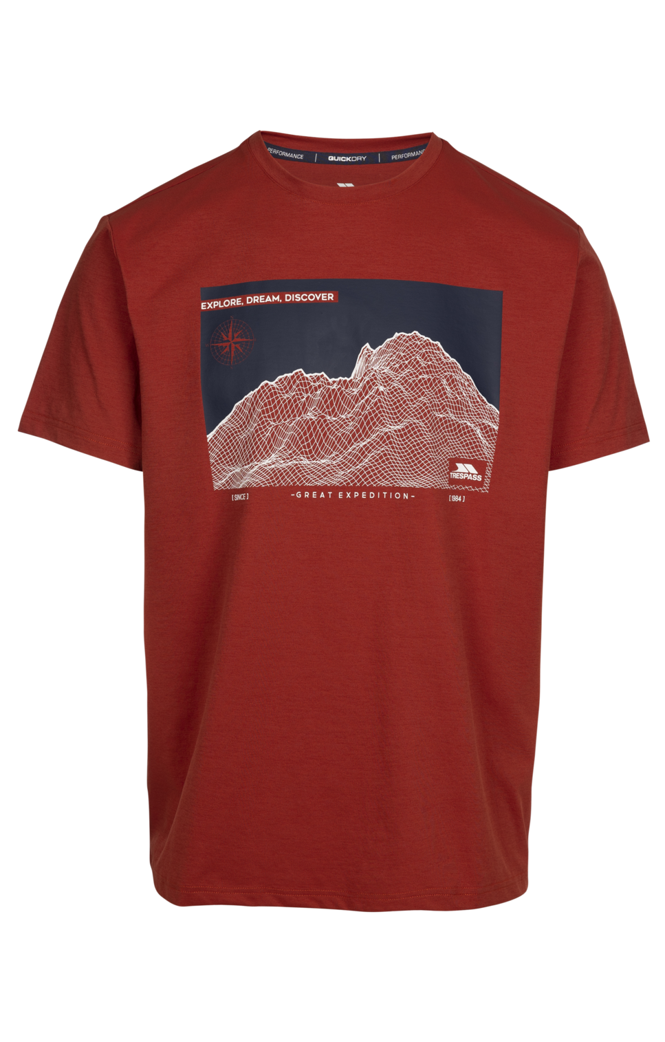 Trespass Sirgis - Male Casual T-shirt Salsa