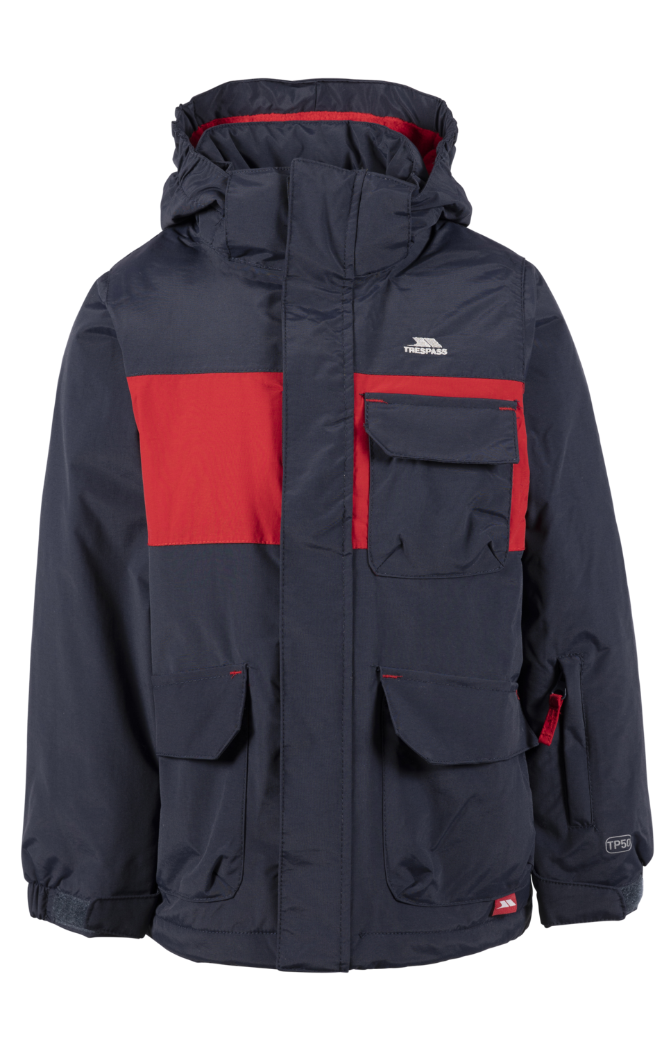 Trespass Montee - Jachetă de schi pentru bărbați Tp50 Navy/Roșu
