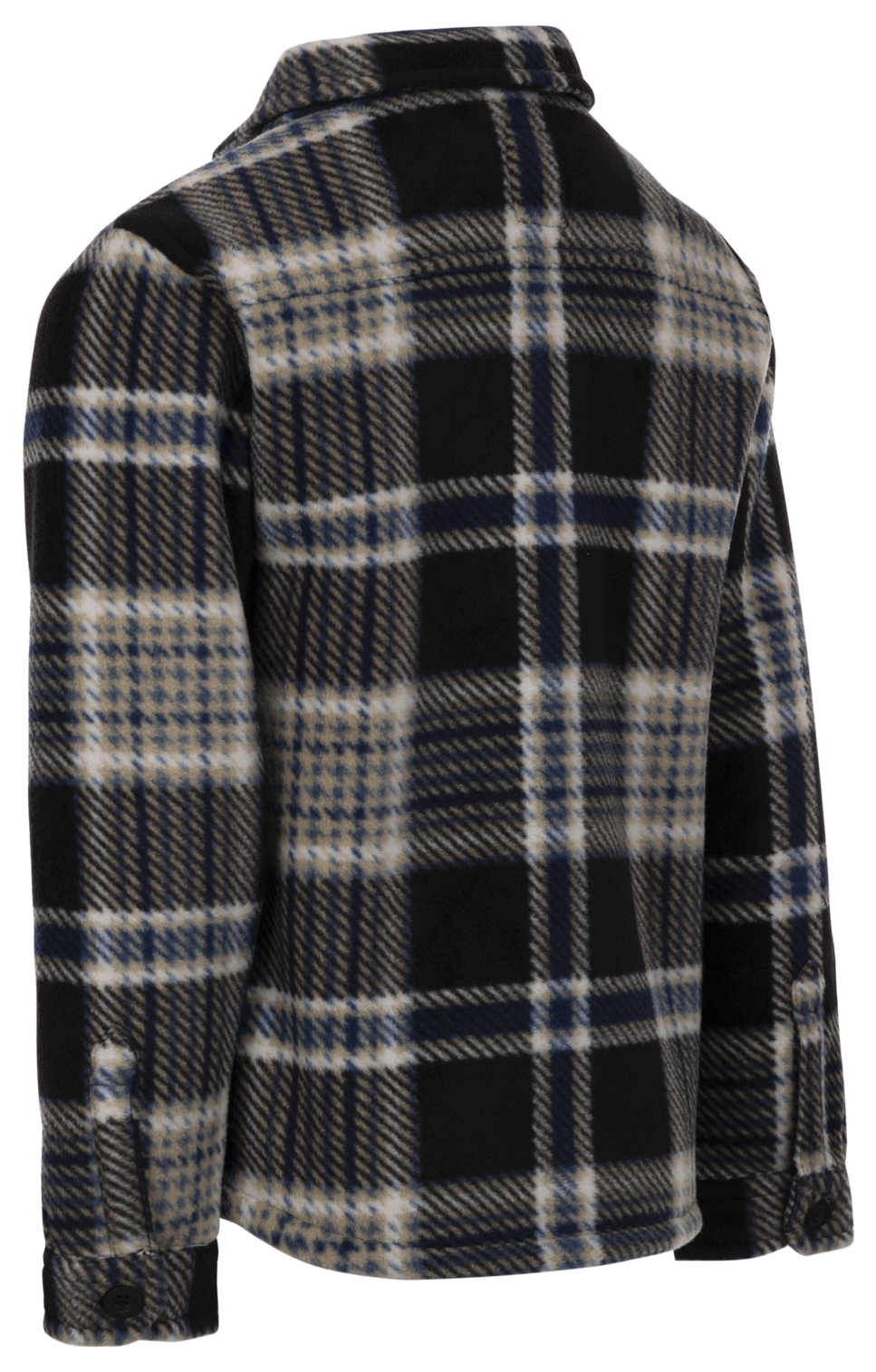 Trespass Checkley Copii - Cămașă bărbătească din microfleece, cu carouri negre
