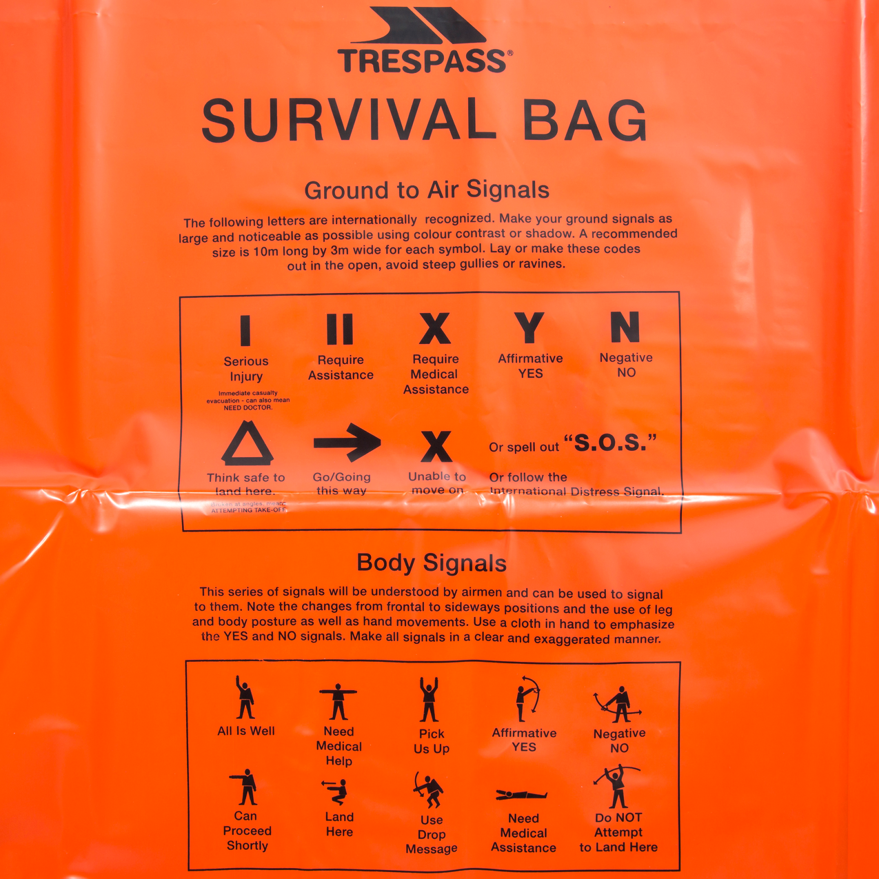 Trespass Radiator - Survival Bivi Bag Orange