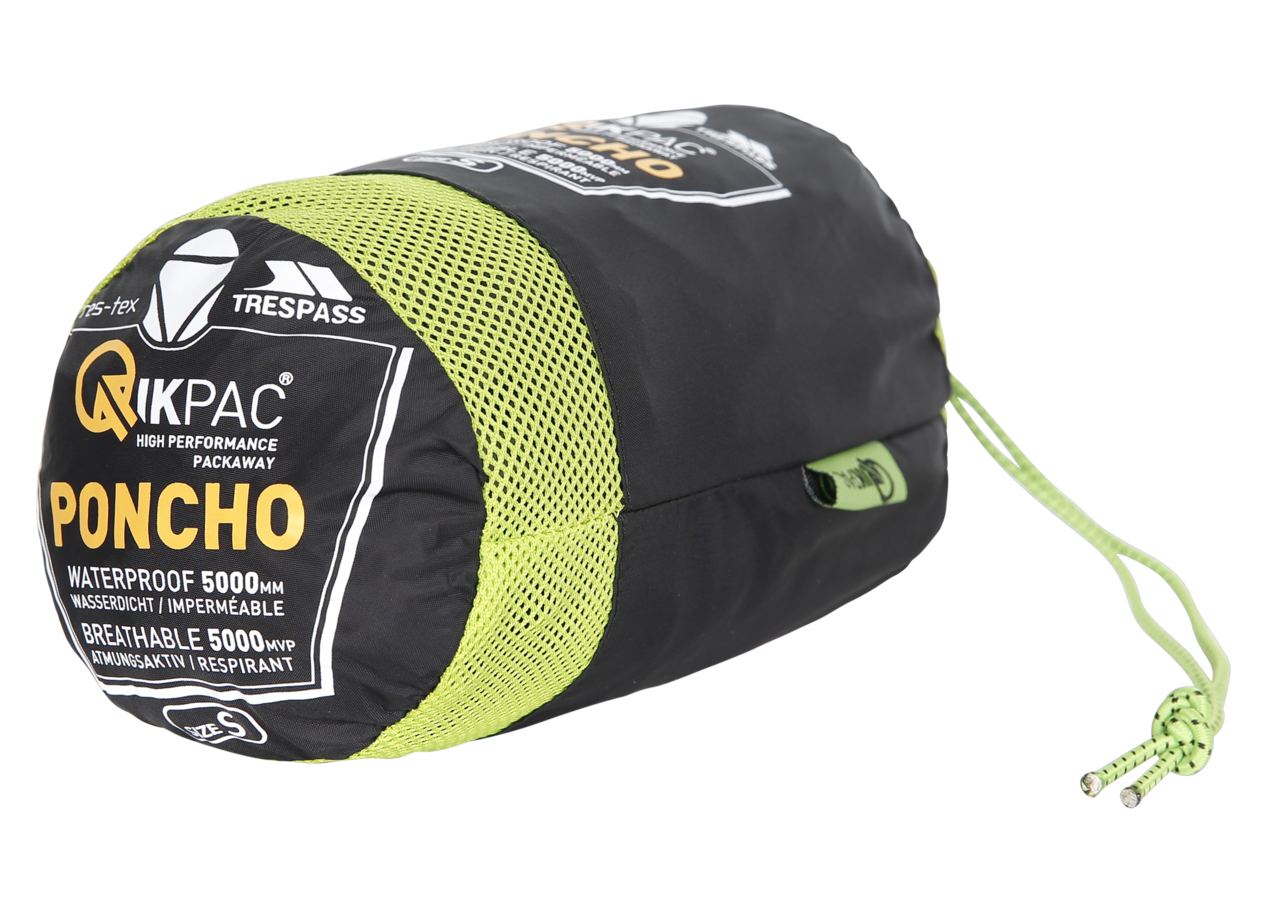 Poncho Trespass Qikpac - poncho empacotado unissex M