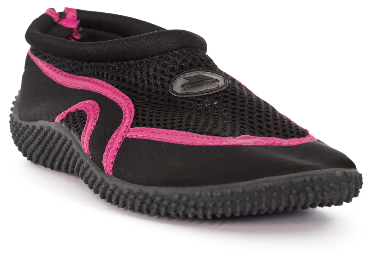 Trespass Paddle - Scarpe da acqua unisex Nero/lampone