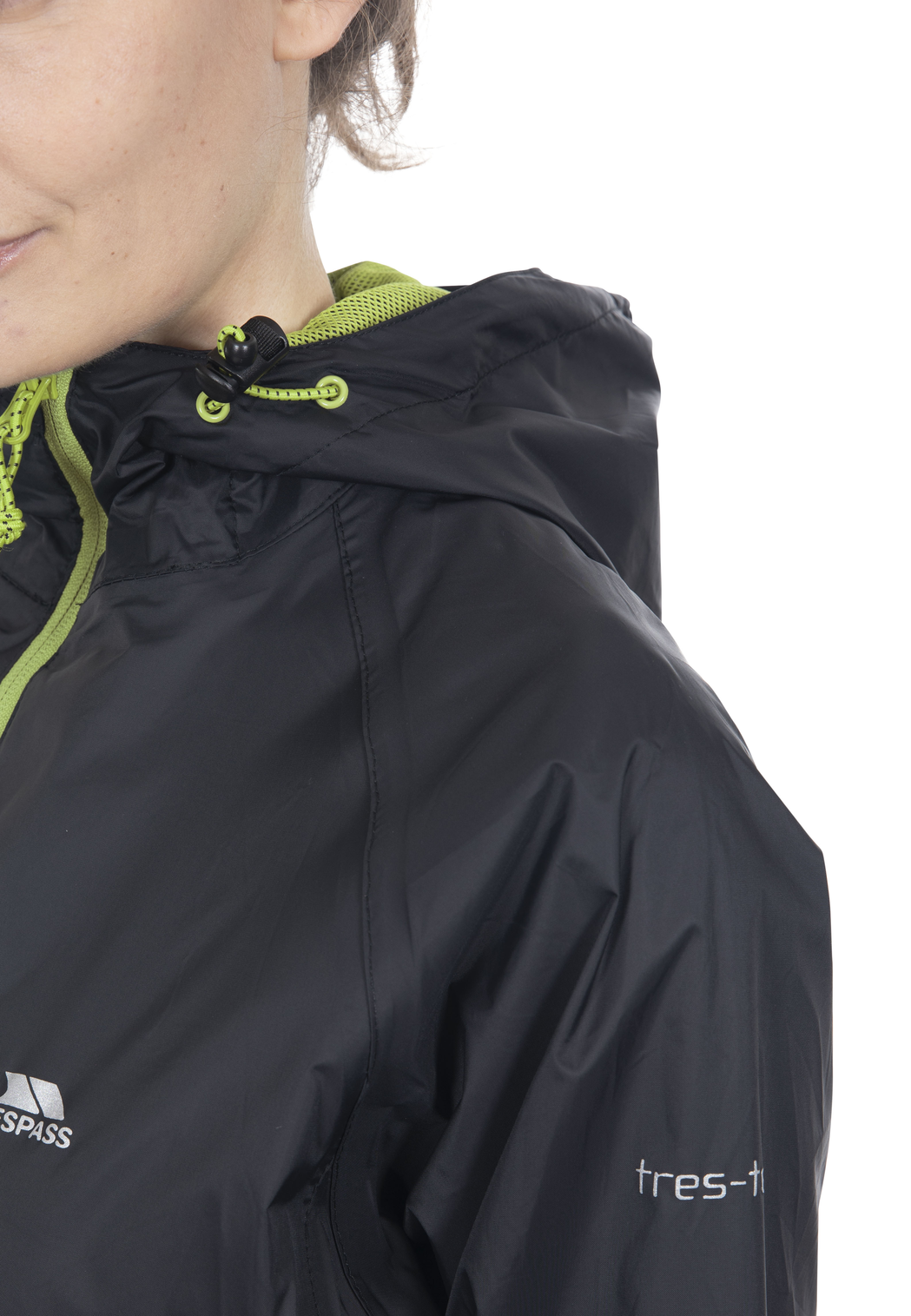 Trespass Qikpac Jacket - Unisex Packaway Jkt Black