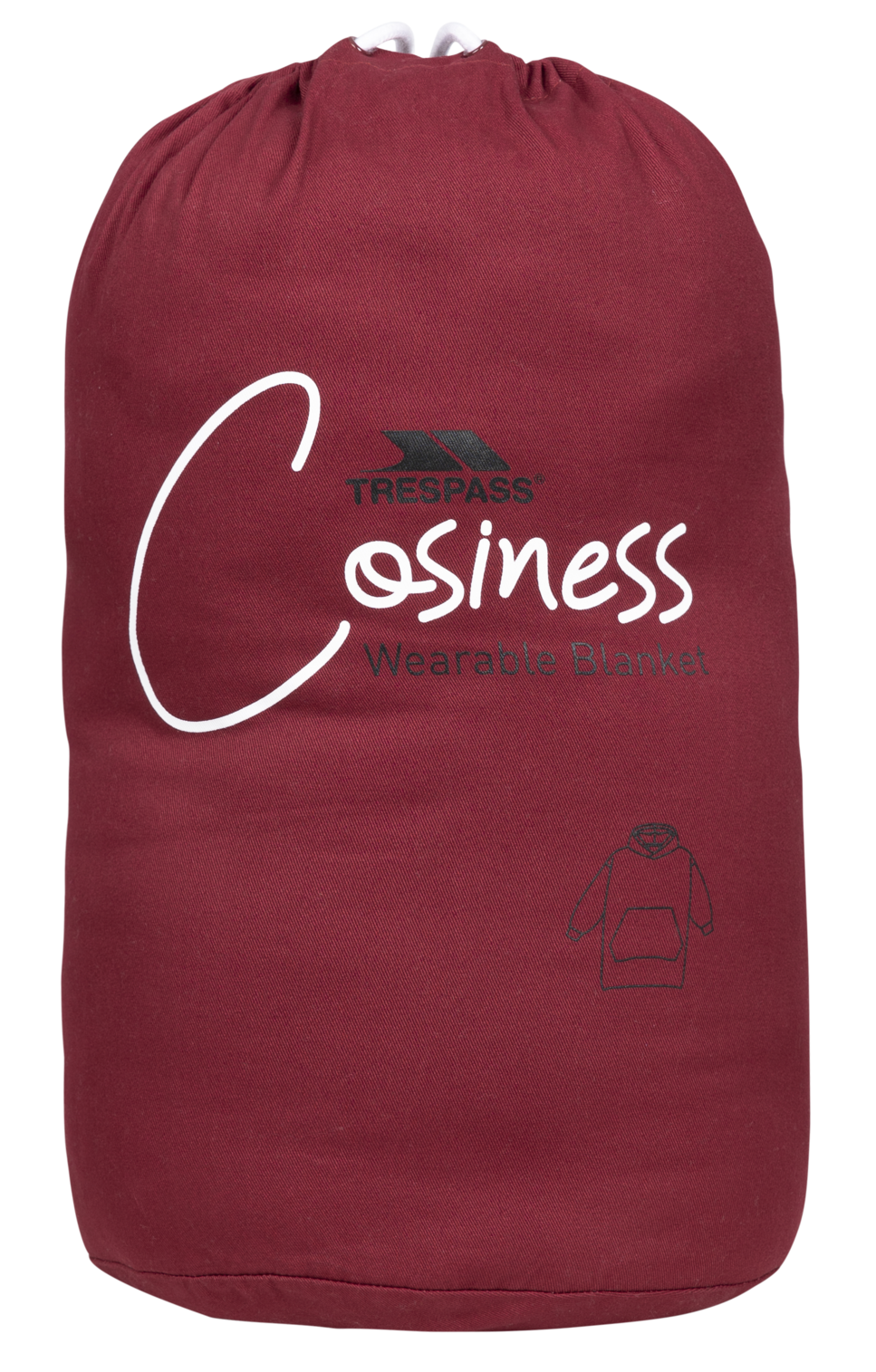 Trespass Cosiness - Oversized Hoodie At300 Dark Cherry