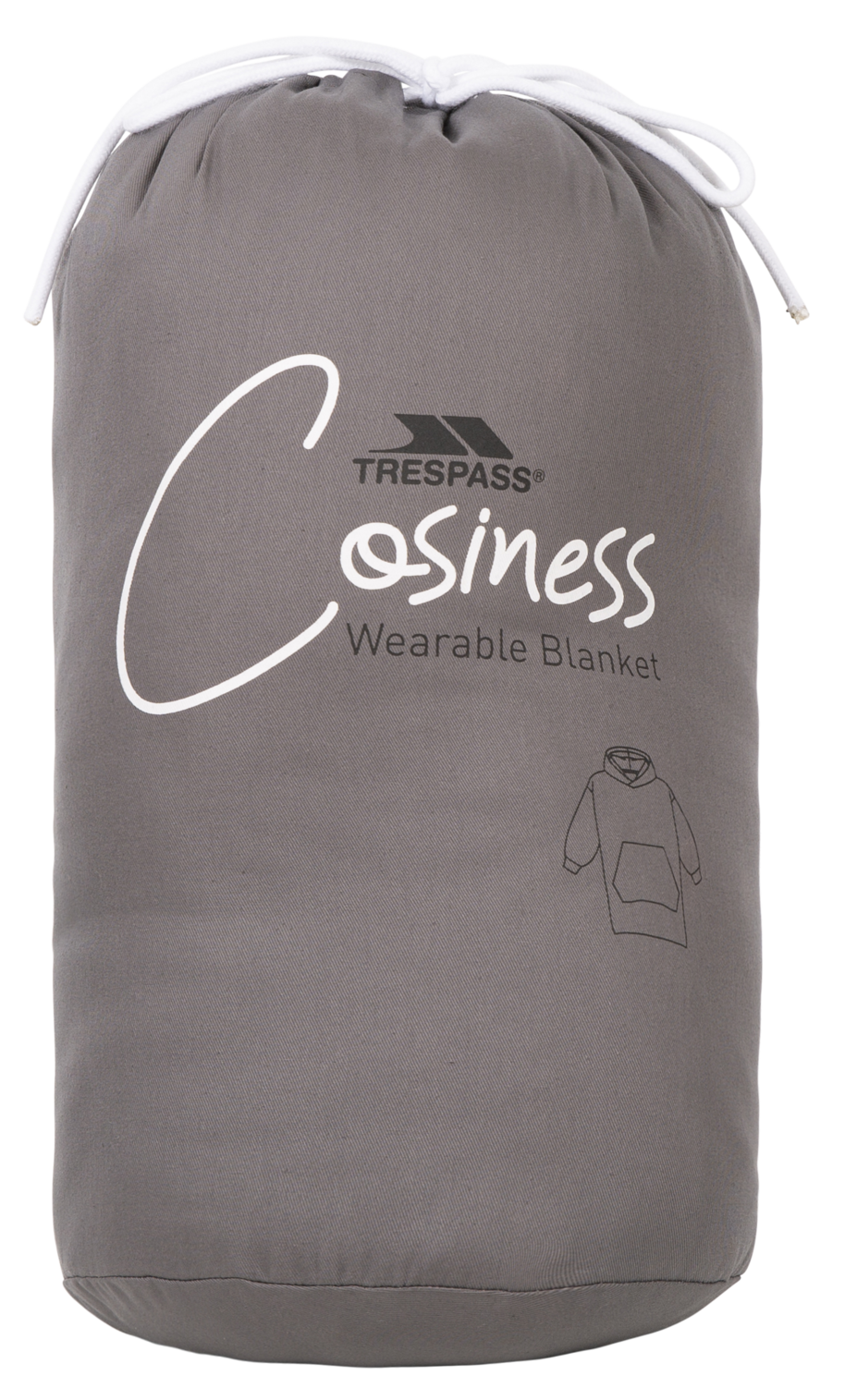 Trespass Cosiness - Oversized Hoodie At300 Storm Grey