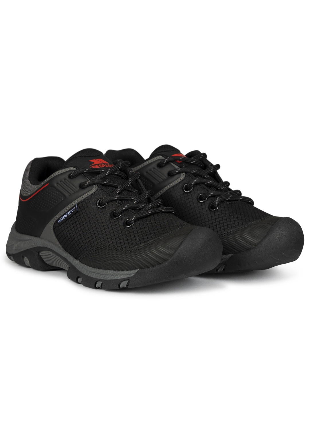 Trespass Bevin – Wasserdichter Unisex-Schuh Schwarz/Rot