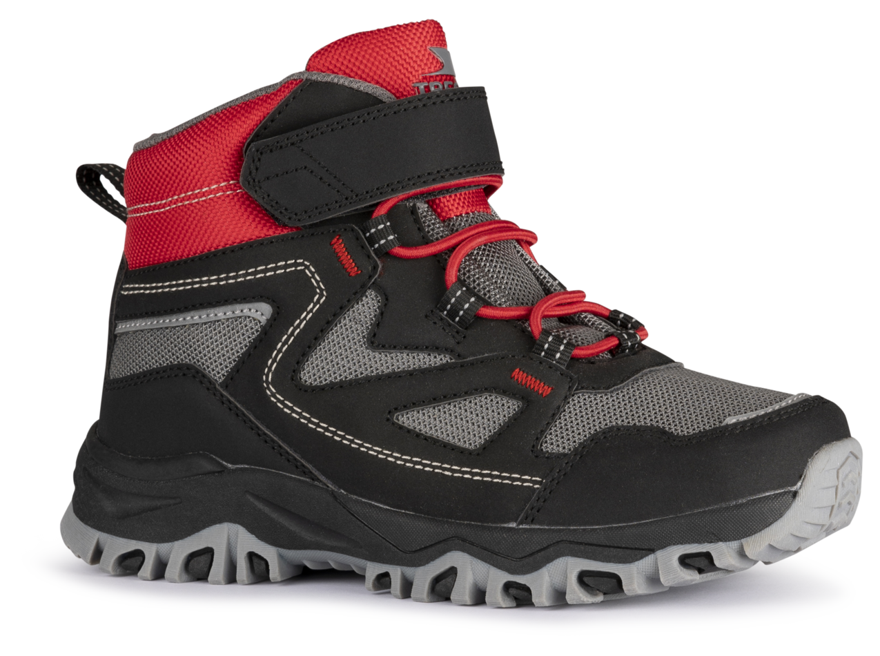 Trespass Adair - Unisex Walking Boot Black/red
