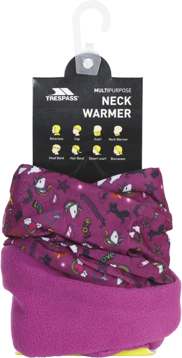 Trespass Callaghan - Kids Neckwarmer Unicorn Print