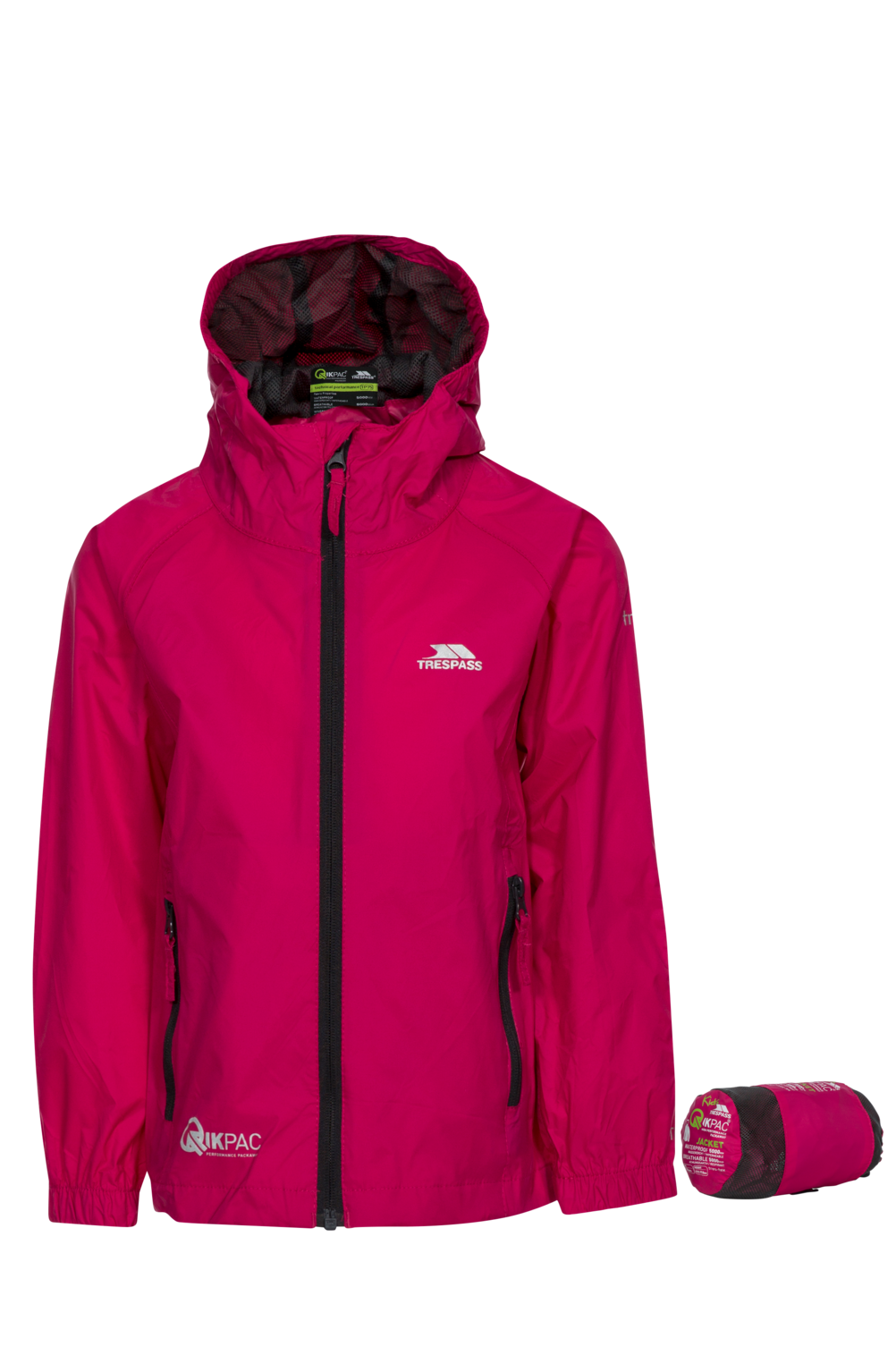 Trespass Qikpac Jacket - Unisex Kids Packaway Jkt Sasparilla 5/6