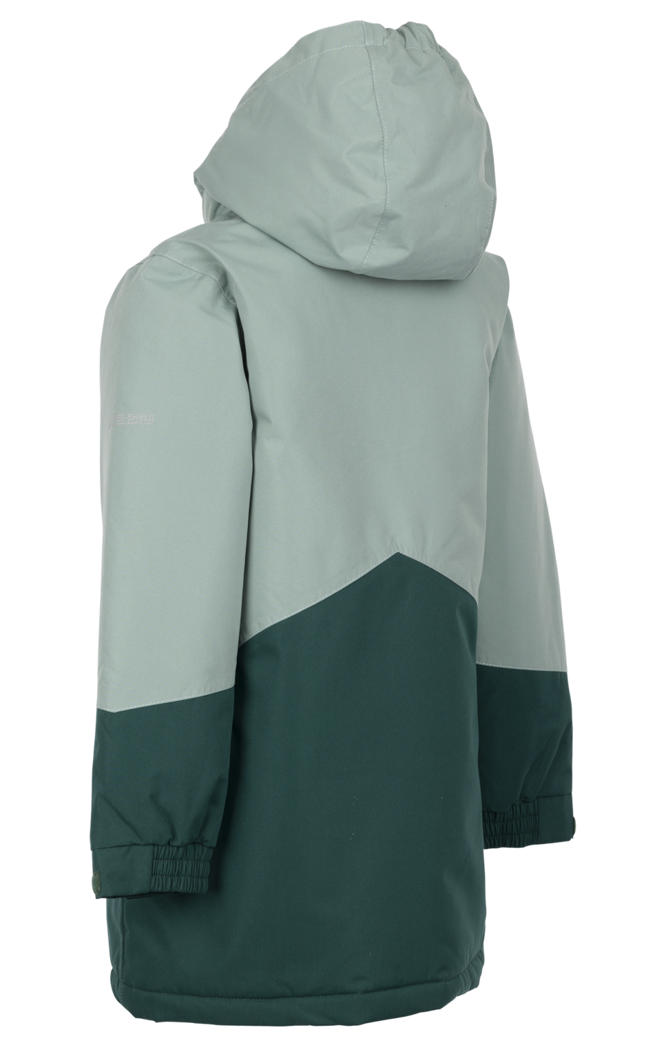 Trespass Oleta- Unisex børne regntøjsjakke Teal Mist 3/4