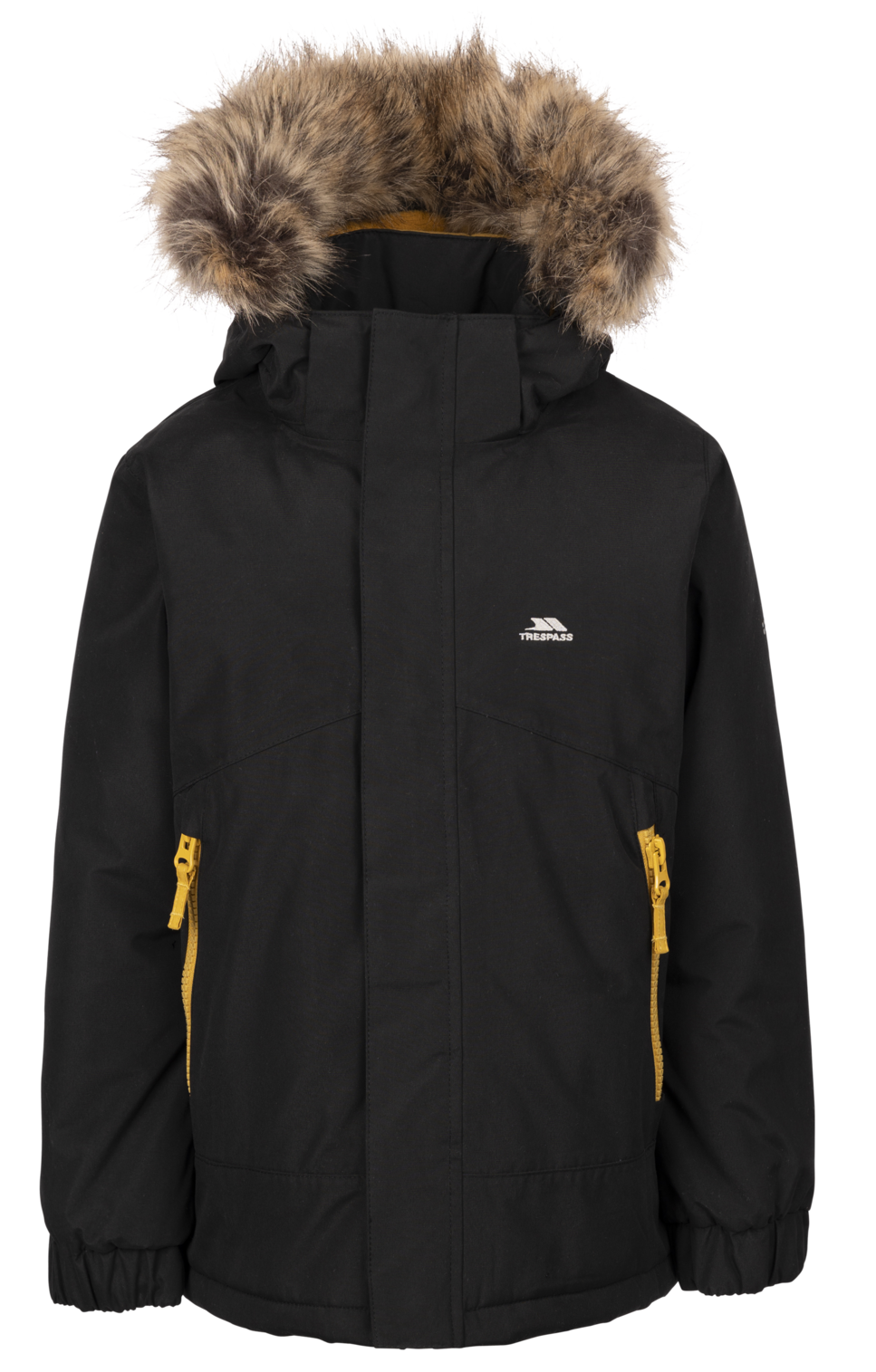Trespass Wyald - Giacca antipioggia unisex per bambini Nera