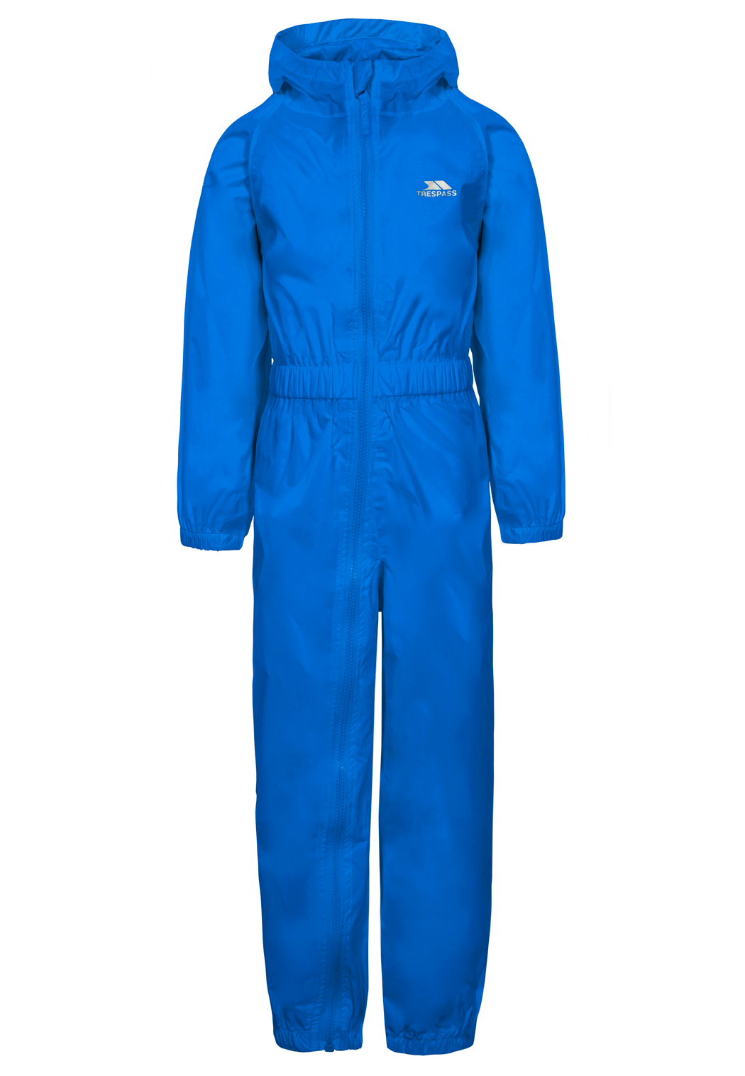 Trespass Button – Unisex-Regenanzug für Kinder, Blau