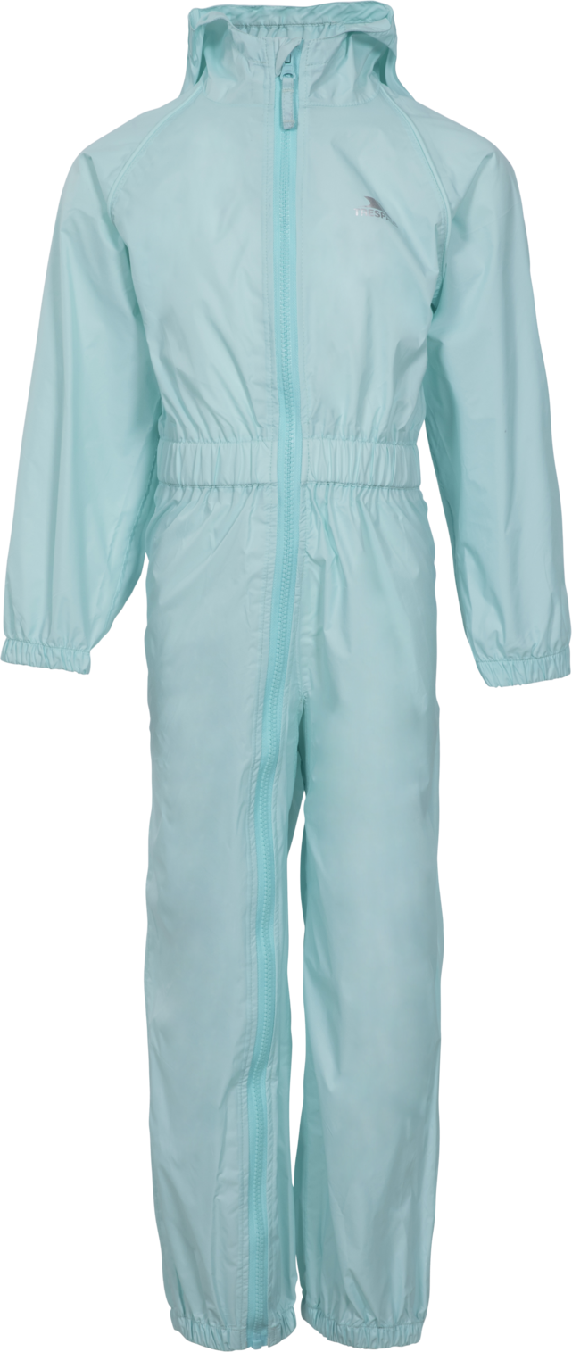 Trespass Button – Unisex-Regenanzug für Kinder, Pale Mint