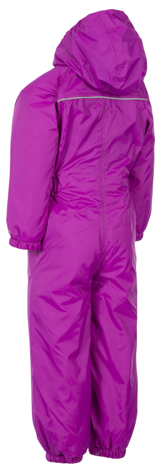 Trespass Dripdrop - Traje de lluvia para niños Orquídea violeta