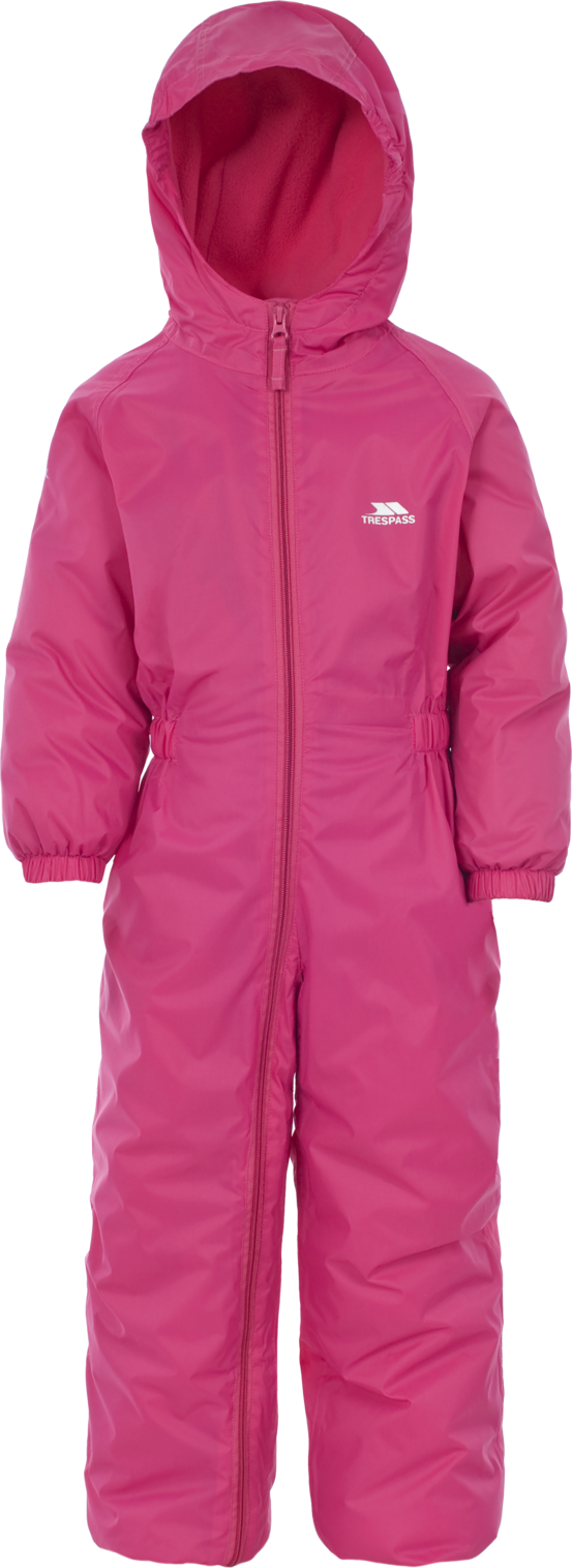 Trespass Dripdrop - Costum de ploaie pentru bebeluși, roșu semnalizat