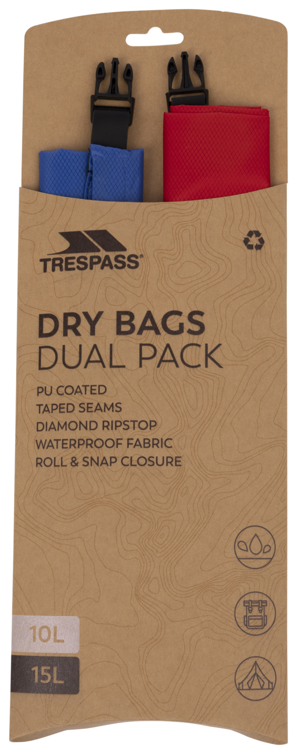 Trespass Euphoria - Set di borse impermeabili da 2 pezzi assortito