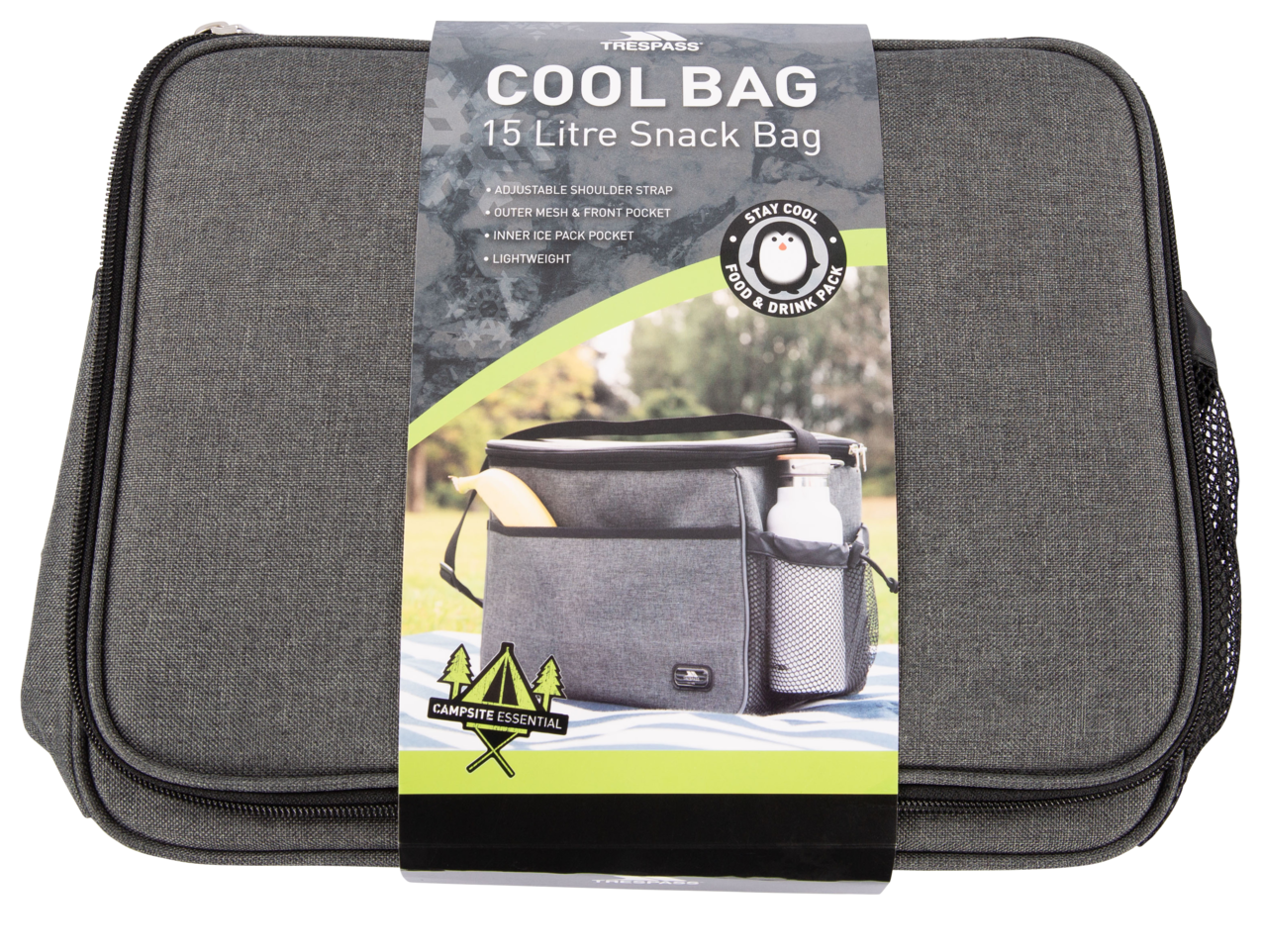 Trespass Nukool - Large Cool Bag Grey Marl
