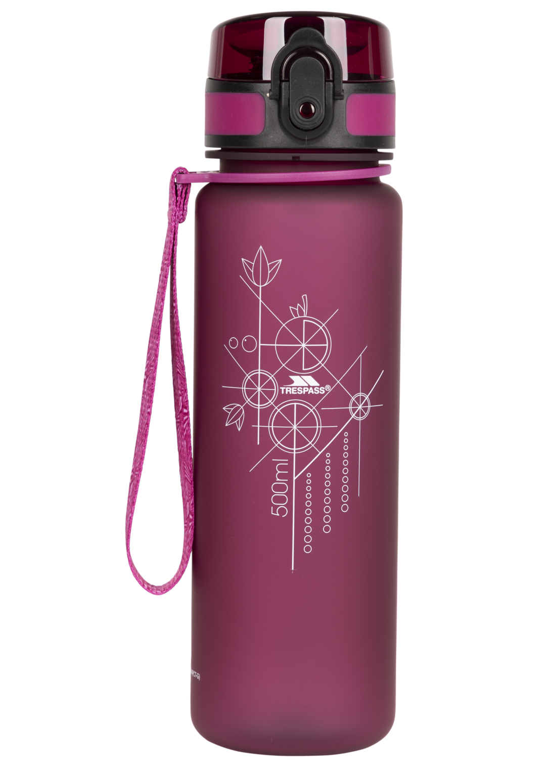 Trespass Flintlock - Sportflasche Lila Rot