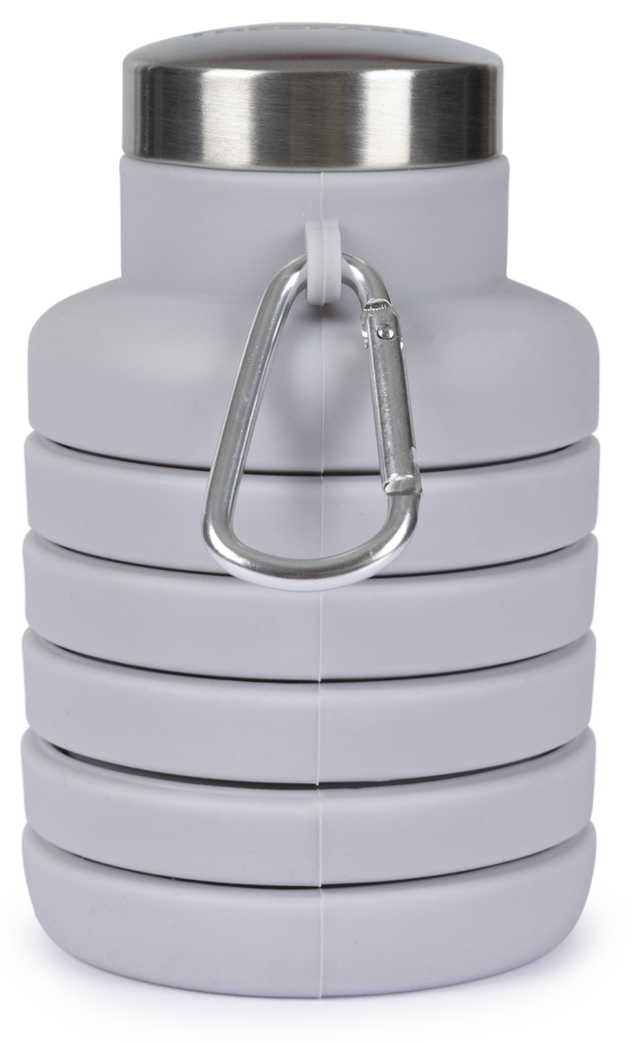 Trespass Vavo – Gefaltete Silikonflasche mit Karabiner Platinum