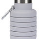 Trespass Vavo- Folded Silicon Bottle With Caribiner Platinum
