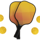 Trespass Morty - Pickleball Set Orange