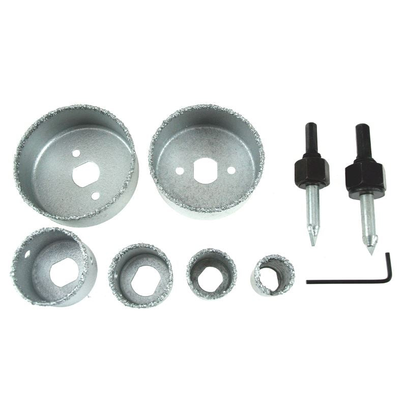 Hole Saw Set 6 Pieces 22-73 Mm For Concrete Tile Beast