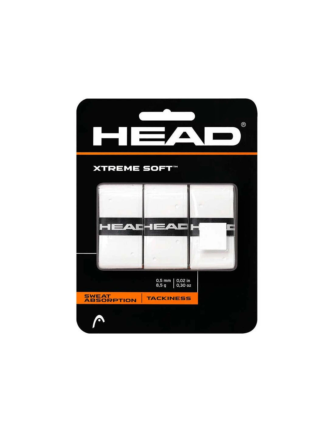 Head Pack 3 Overgirps XtremSoft White