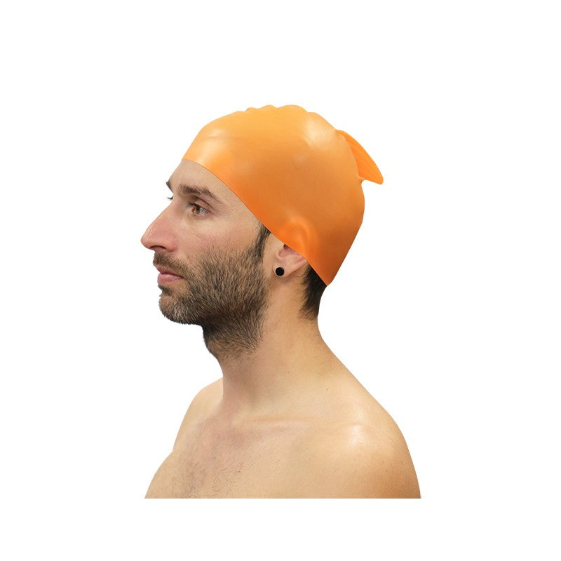 Pack De 10 Bonnets De Natation Softee En Silicone Avec Aileron Rose