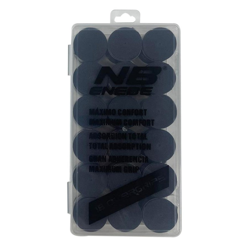 Pacote de 18 Overgrips Smooth Enebe Preto