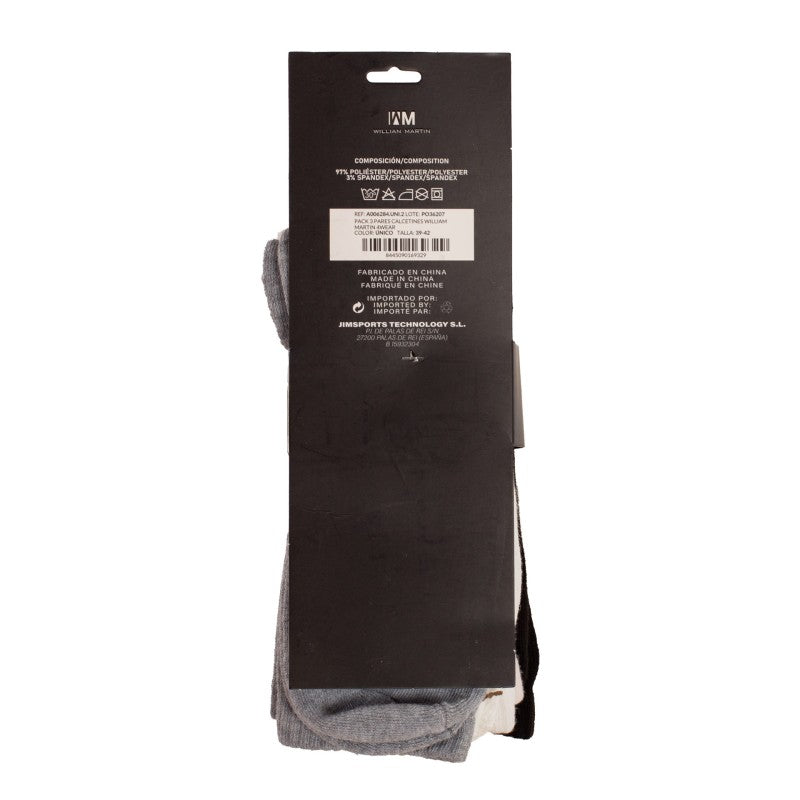 Pack De 3 Pares De Calcetines William Martin 4wear Único 35-38