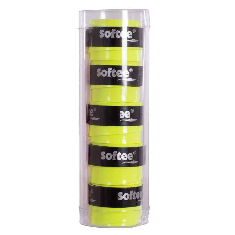 Pack De 5 Sobregrips Smooth Softee Tech Negro/Blanco