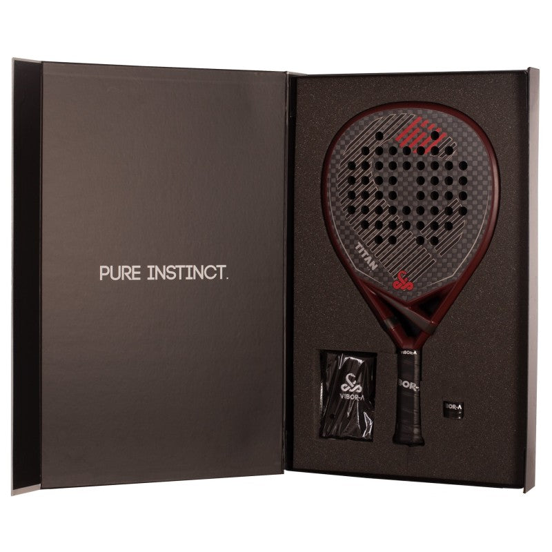 Pack Racket Padel Vibor-a Titan 12k Rood