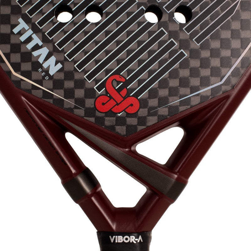 Pack Racket Padel Vibor-a Titan 12k Rood